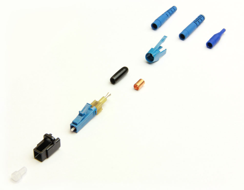 LC/UPC Single Mode9/125um fiber optic connector in Blue Color