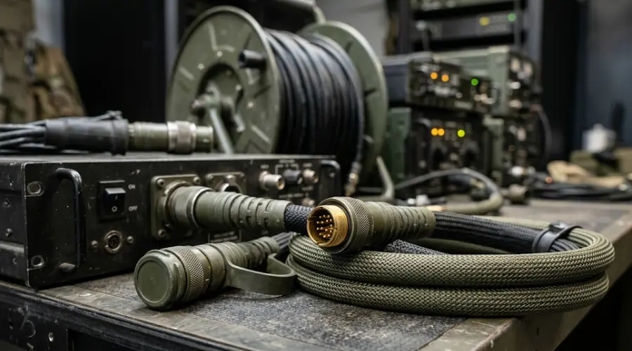 Militær fiberoptisk kabelguide: typer, stik og applikationer