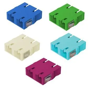 SC UPC Duplex Parring Adapter Singelmodel Plast uden Flange